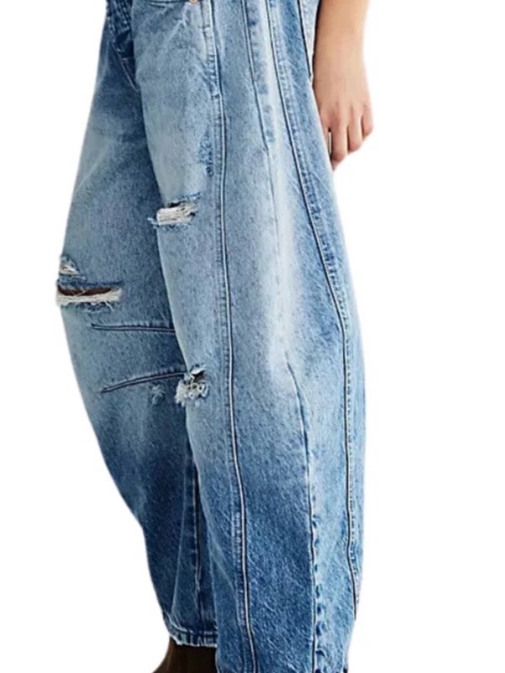 Free People good luck mid rise barrel jeans
